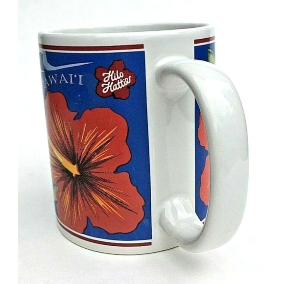 Vintage 1997 Island Heritage Hilo Hattie Hibiscus Mug by the Store of Hawaii - Picture 4 of 7